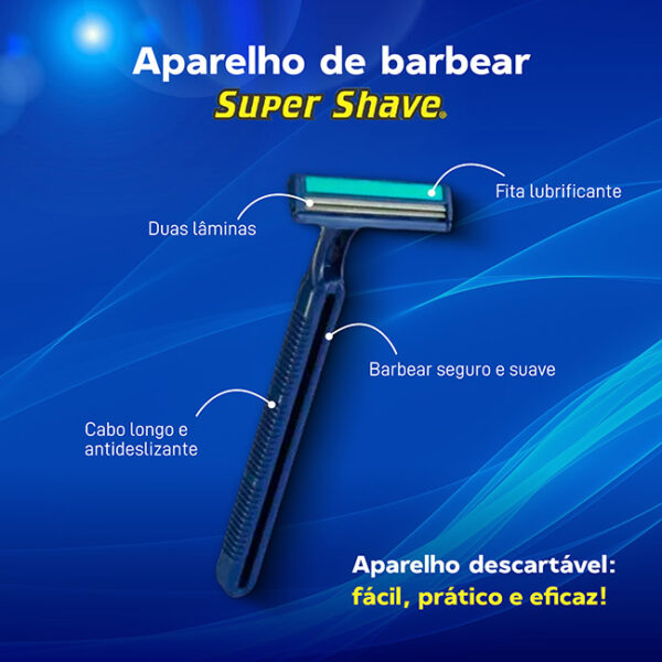 Aparelho de Barbear Super Shave Duas Lâminas